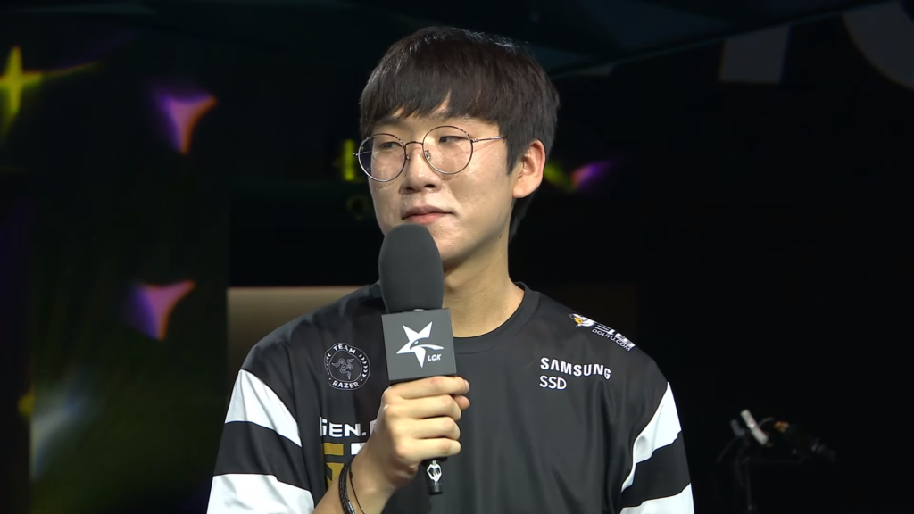 Gen.G Ruler regarding his champion pool: “I favor Ezreal the most, but I am practicing other champions as well”
